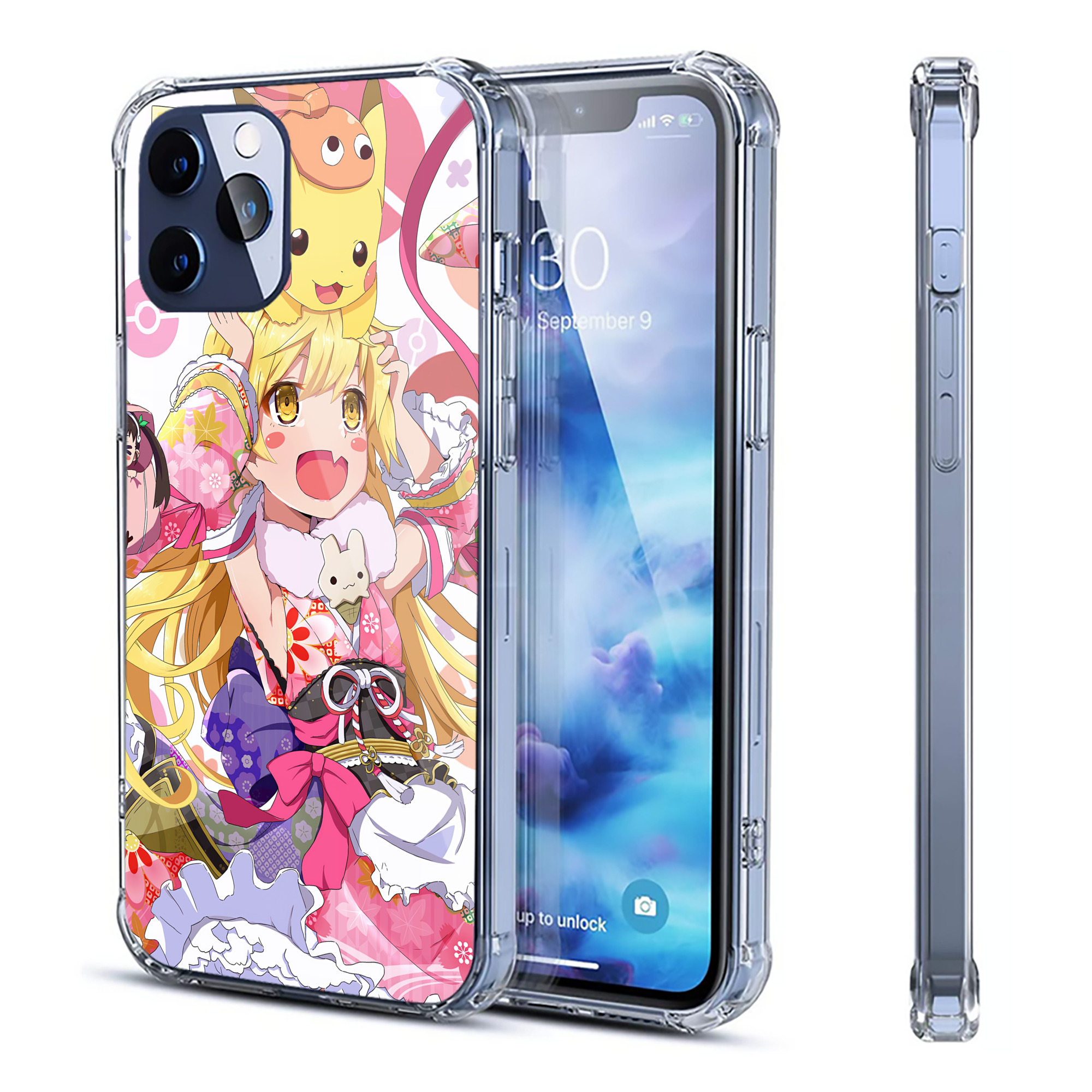 （画像用） ポケットモンスター Pokémon 【iPhone 12シリーズ対応】透明スマホケース（クリアソフトケース）